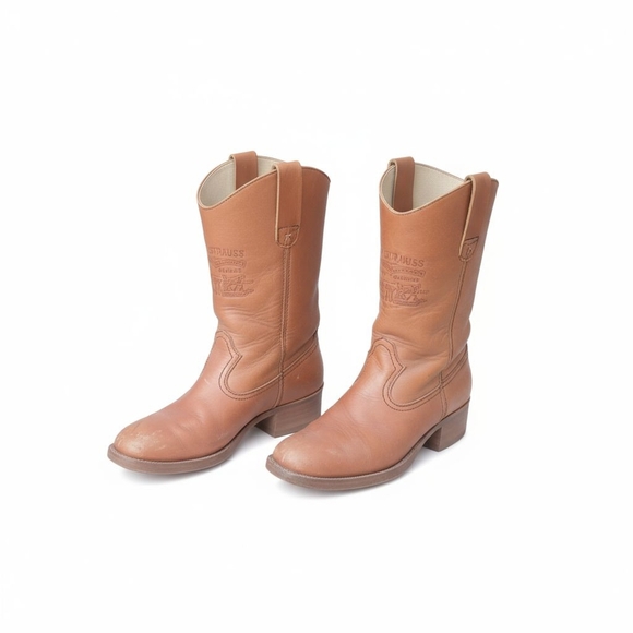 Vintage Levis Orange Tab Western Cowboy Boots Size 10.5 - Picture 2 of 8